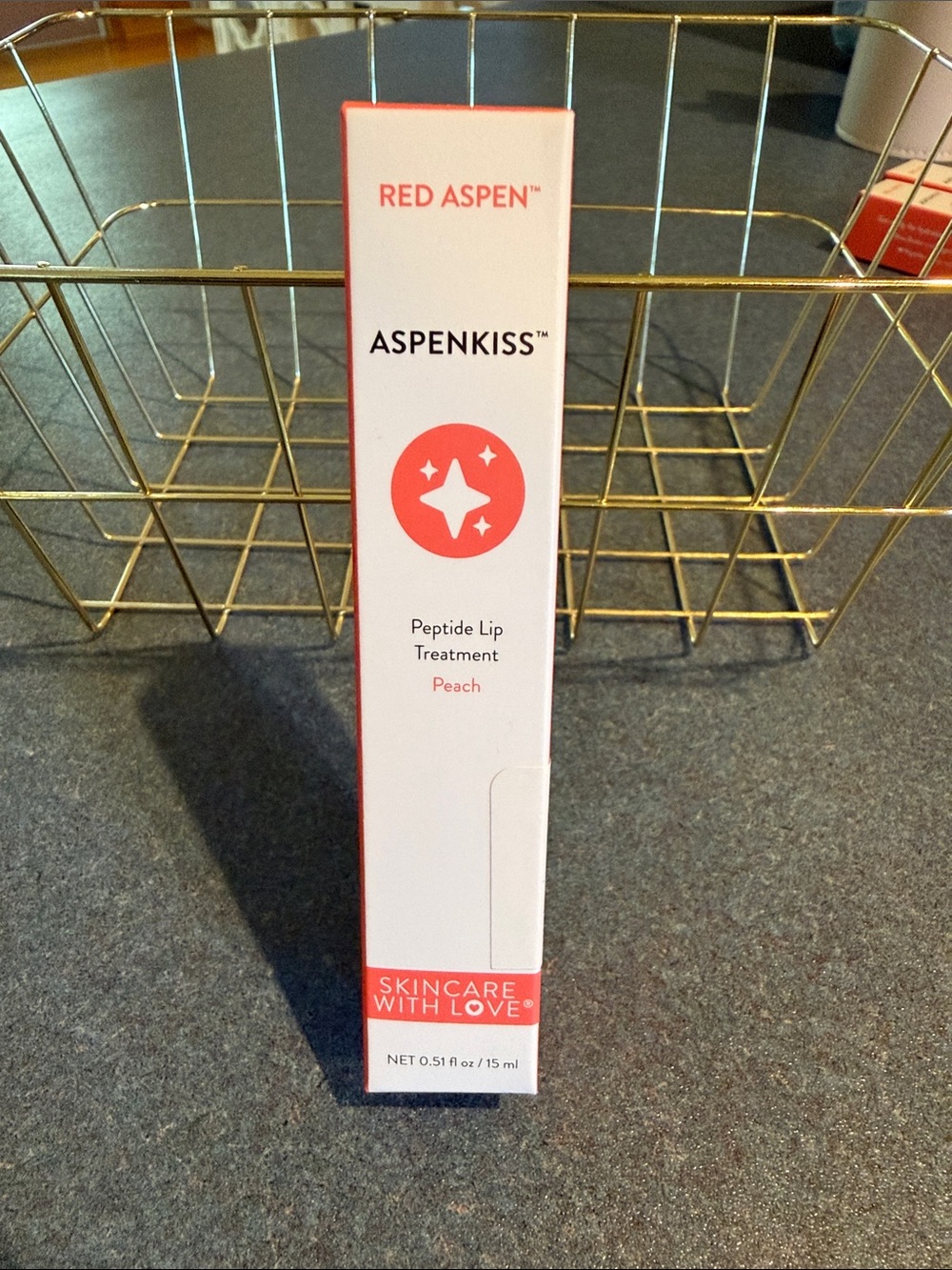 ASPENKISS Peptide Lip Treatment — Peach Hydrating Balm
